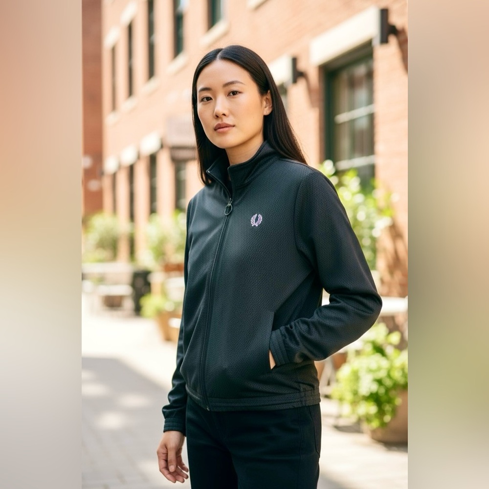 Fred Perry Women’s Black Track Jacket